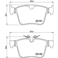 Brake Pad Set MINTEX MDB4101 OE Ref T4K17305