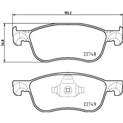 Brake Pad Set MINTEX MDB4104 OE Ref 2095160