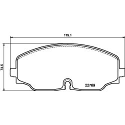 Brake Pad Set MINTEX MDB4106 OE Ref 3QF698151 MINTEX