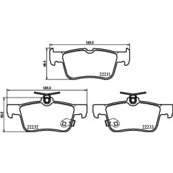 Brake Pad Set MINTEX MDB4107 OE Ref JX6Z2200E
