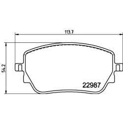 Brake Pad Set MINTEX MDB4108 OE Ref 0004201706
