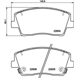 Brake Pad Set MINTEX MDB4115 OE Ref 58101J5A25