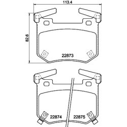 Brake Pad Set MINTEX MDB4117 OE Ref 58302J5A55