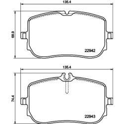 Brake Pad Set MINTEX MDB4130 OE Ref 0004207300