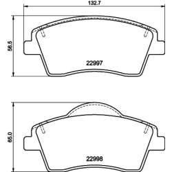 Brake Pad Set MINTEX MDB4135 OE Ref 32276932