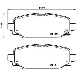 Brake Pad Set MINTEX MDB4142 OE Ref 68385238AA