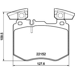 Brake Pad Set MINTEX MDB4145 OE Ref A0004208103 MINTEX