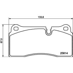 Brake Pad Set MINTEX MDB4164 OE Ref 950290301