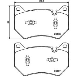 Brake Pad Set MINTEX MDB4169 OE Ref 80A698151B