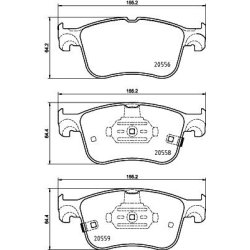 Brake Pad Set MINTEX MDB4170 OE Ref 2209149