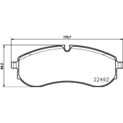Brake Pad Set MINTEX MDB4173 OE Ref 65508206007