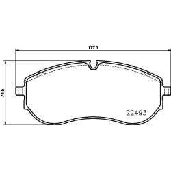 Brake Pad Set MINTEX MDB4174 OE Ref 65508206006 MINTEX