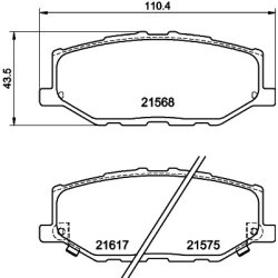 Brake Pad Set MINTEX MDB4175 OE Ref 5581078R01