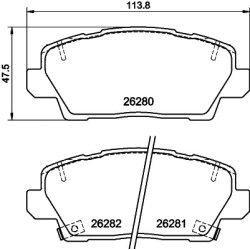 Brake Pad Set MINTEX MDB4177 OE Ref 58101G6A00