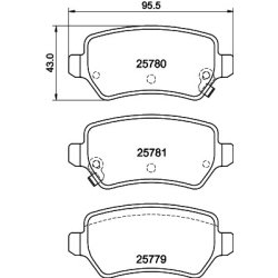 Brake Pad Set MINTEX MDB4179 OE Ref 58302A2A30