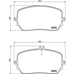 Brake Pad Set MINTEX MDB4182 OE Ref 0004206803