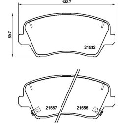 Brake Pad Set MINTEX MDB4186 OE Ref 58101S6A00
