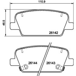 Brake Pad Set MINTEX MDB4195 OE Ref 58302S8A50