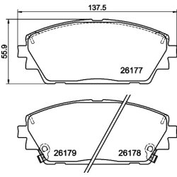 Brake Pad Set MINTEX MDB4197 OE Ref BCYB3328Z