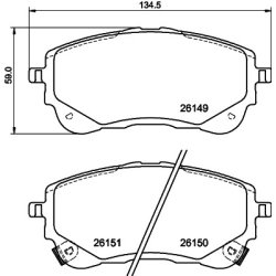Brake Pad Set MINTEX MDB4200 OE Ref T044650247