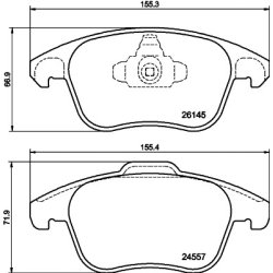 Brake Pad Set MINTEX MDB4201 OE Ref 1636411180 MINTEX
