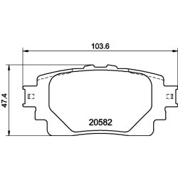 Brake Pad Set MINTEX MDB4217 OE Ref T04466F402