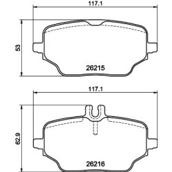 Brake Pad Set MINTEX MDB4219 OE Ref 0004203902