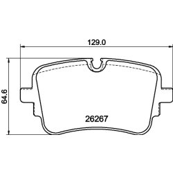 Brake Pad Set MINTEX MDB4281 OE Ref 4M0698451BG