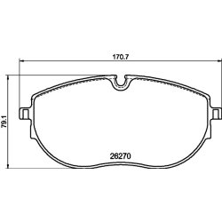 Brake Pad Set MINTEX MDB4284 OE Ref 7LA698151A MINTEX