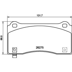 Brake Pad Set MINTEX MDB4288 OE Ref 800824000B