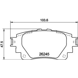 Brake Pad Set MINTEX MDB4292 OE Ref 0446652210 MINTEX
