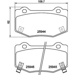 Brake Pad Set MINTEX MDB4308 OE Ref 22847818 MINTEX