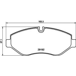 Brake Pad Set MINTEX MDB4312 OE Ref A0054202120