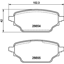 Brake Pad Set MINTEX MDB4321 OE Ref 4406000Q4C