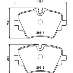 Brake Pad Set MINTEX MDB4327 OE Ref 8837151