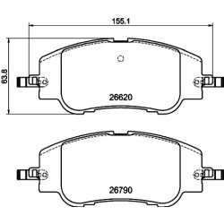 Brake Pad Set MINTEX MDB4340 OE Ref 1681371180 MINTEX