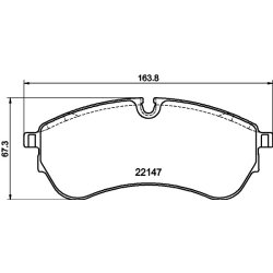 Brake Pad Set MINTEX MDB4345 OE Ref 7T0698151