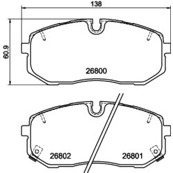 Brake Pad Set MINTEX MDB4391 OE Ref 58101COA00