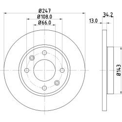 Brake Disc MINTEX MDC1010 MINTEX