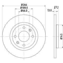 Brake Disc MINTEX MDC1011 MINTEX