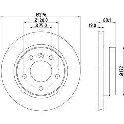 Brake Disc MINTEX MDC1053 MINTEX