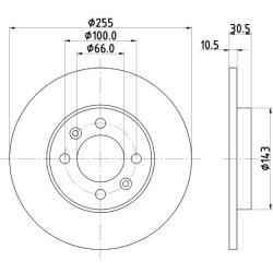 Brake Disc MINTEX MDC1058 OE Ref 7701204288 MINTEX