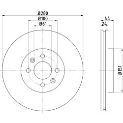 Brake Disc MINTEX MDC1083 MINTEX