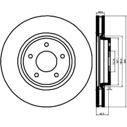 Brake Disc MINTEX MDC1276