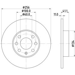 Brake Disc MINTEX MDC1361 OE Ref 569058 MINTEX
