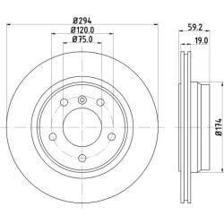 Brake Disc MINTEX MDC1384 MINTEX