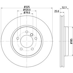 Brake Disc MINTEX MDC1403C OE Ref 34116769305 MINTEX