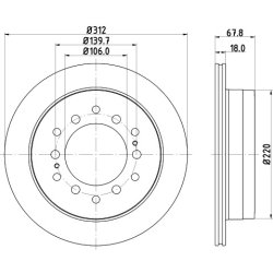 Brake Disc MINTEX MDC1406 MINTEX