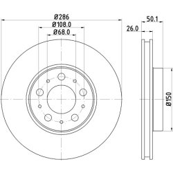 Brake Disc MINTEX MDC1432 MINTEX