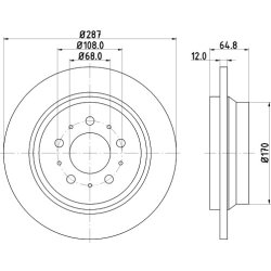 Brake Disc MINTEX MDC1434 MINTEX